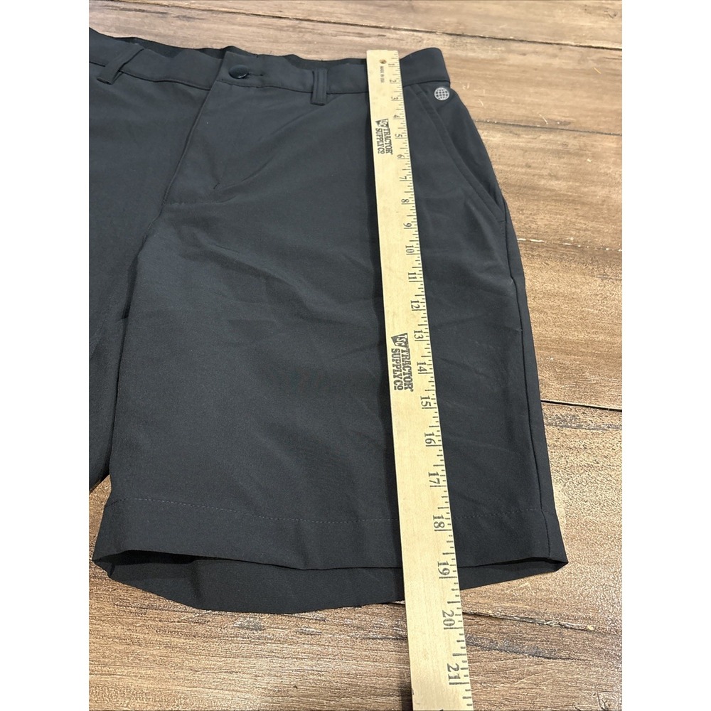 Adidas Golf Shorts Men 28  Black Tech Sweat Wicking Performance - Picture 6 of 7